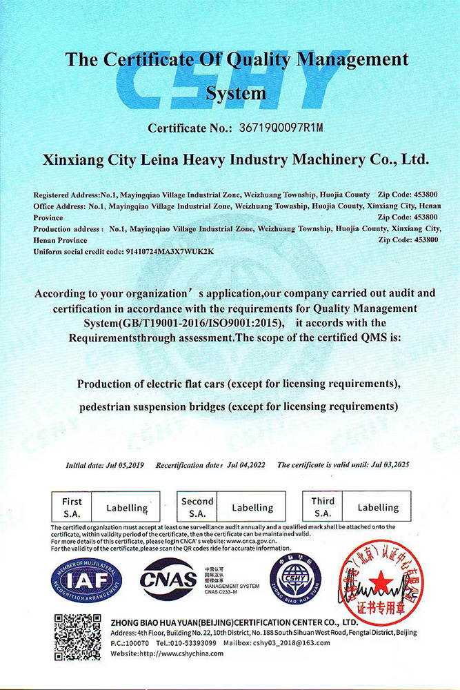 Certificatul de sistem de management al calității