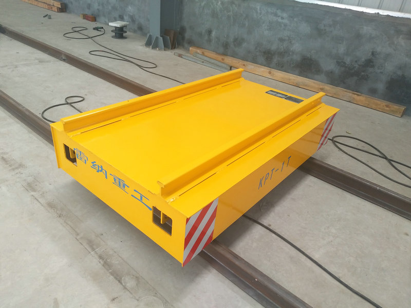 Cable Reel Powered Warehouse Flat Car pe calea ferată cu control de la distanță