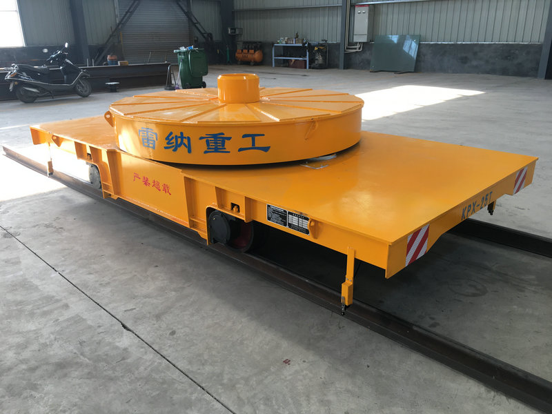 Trolee de transport feroviar cu turntable motorizat